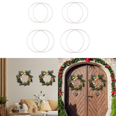 2x Metal Floral Hoops Circle Versatile Decoration Rose Hanging Crafts for Plant