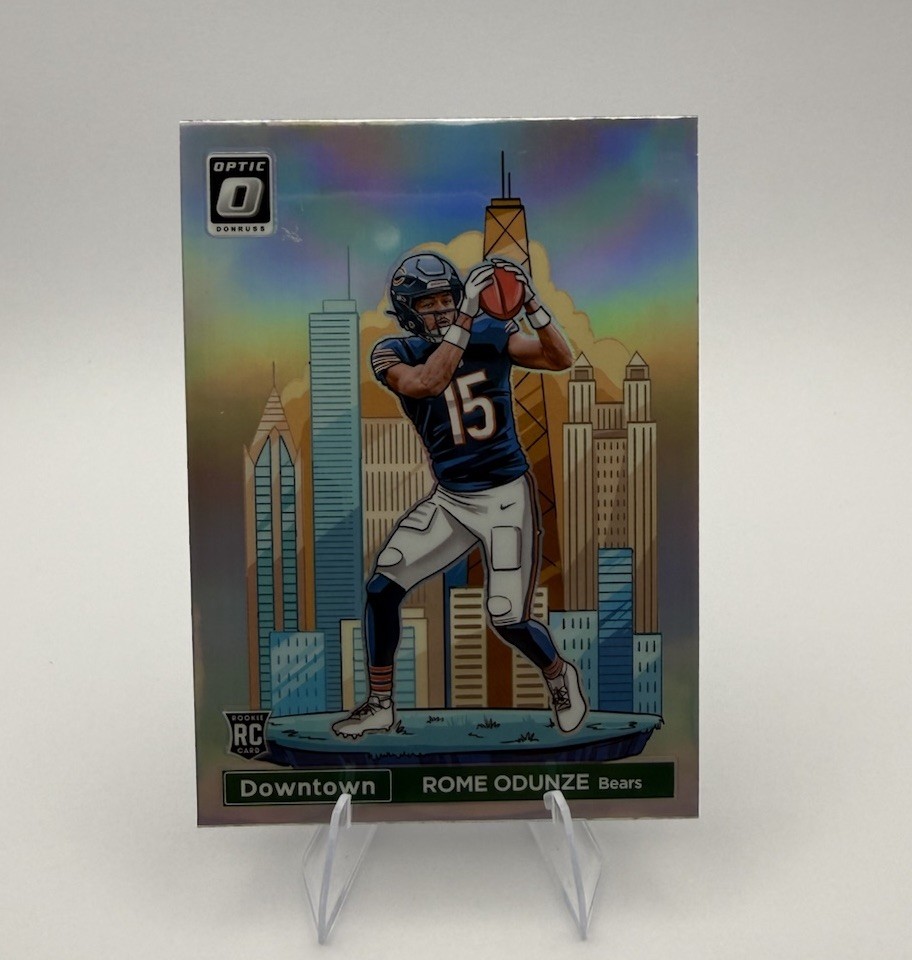 2024 Panini Donruss Optic Downtown! Rome Odunze #15 (RC) Chicago Bears
