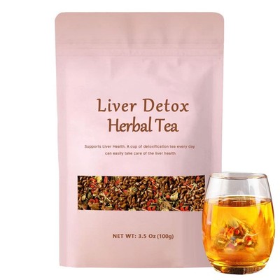 Liver Detox Herbal Tea Dandelion Milk Thistle Goji Berry Organic 8 Herb Blend