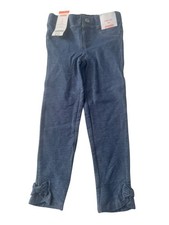 NWT Gymboree Blue Denim Jeggings Pants Girls Bows Size 4T 6236
