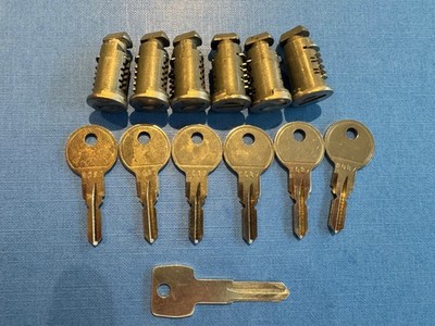 6 x Thule Barrels And Keys For Roof Bars, Boxes, Bike Racks Etc. N087 master key