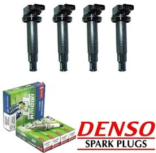 4x Ignition Coil Denso Iridium Spark Plugs Oem For Toyota Yaris Prius 1.5l 4x Ignition Coil Denso Iridium Spark Plugs Oem For Toyota Yaris Prius 1.5l