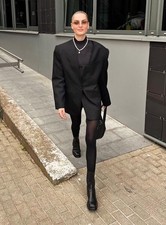 Mugler x H&M Oversized Baggy Blazer Button Wool Jacket Avantgarde Luxury Size L