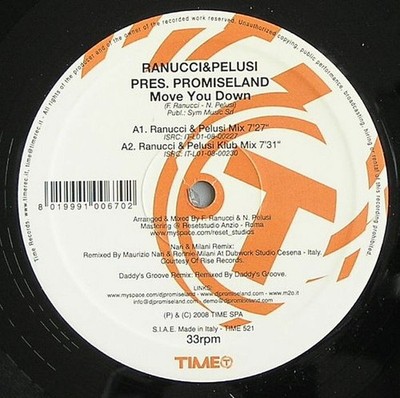 Ranucci & Pelusi - Move You Down, 12'', (Vinyl)