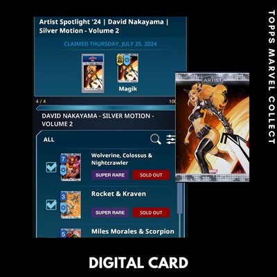 Topps Marvel Collect David Nakayama Vol 2 & Award Full SR Set Spotlight '24