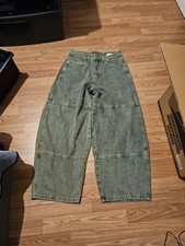 Jeans Men, Size S, Blue, Faded, Tab Baggy, Wide Leg, Y2K 90s