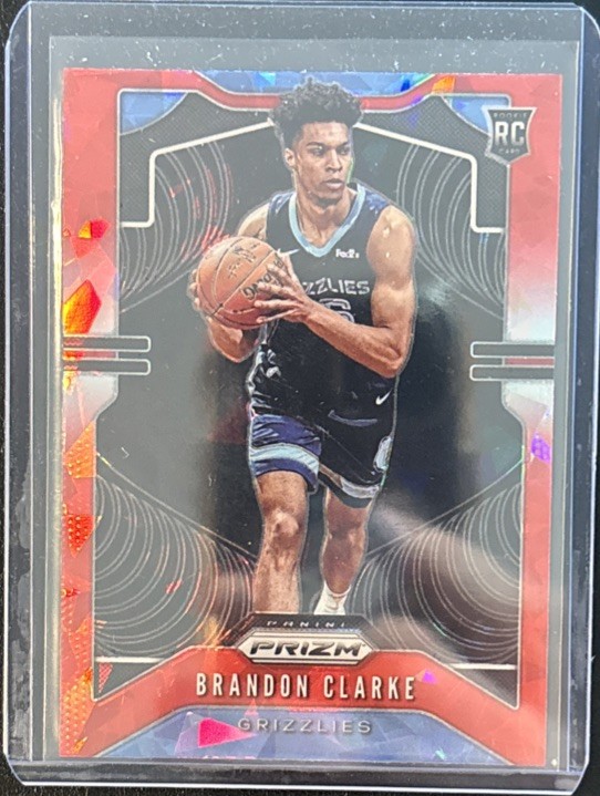 2019-20 Prizm BRANDON CLARKE #266 Rookie Red Ice Prizm