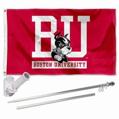 Boston Terriers Flag Pole and Bracket Mount Holder