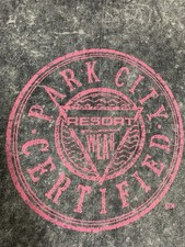 Park City Resort Tie Dye Late 80s USA Made-Stedman Hi Cru label -Minor Flaws-MED
