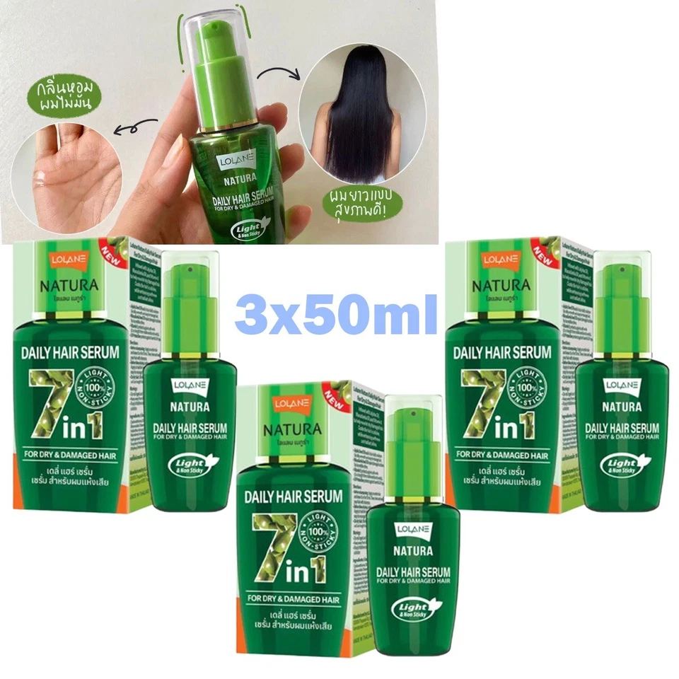 Suero diario para cabello Natura 3x50 ml suero para cabello regordete para cabello seco deshidratado dañado Foto 2 de 4