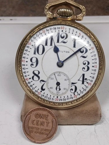 Working Antique 1916 Hamilton 996 Railroad Grade 16 Pocket Watch Montgomery Dial