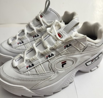 Fila Womens D Formation 5CM00514-125 White Casual Shoes Sneakers Size 9