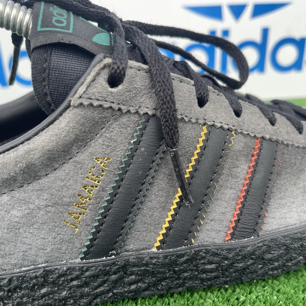 adidas gazelle silver green womens adidas Jamaica 26 x Bob Marley Adizero EVO SL Sneakers in Bold Gold / Vivid  Green / Pure Ruby for Men main image 1