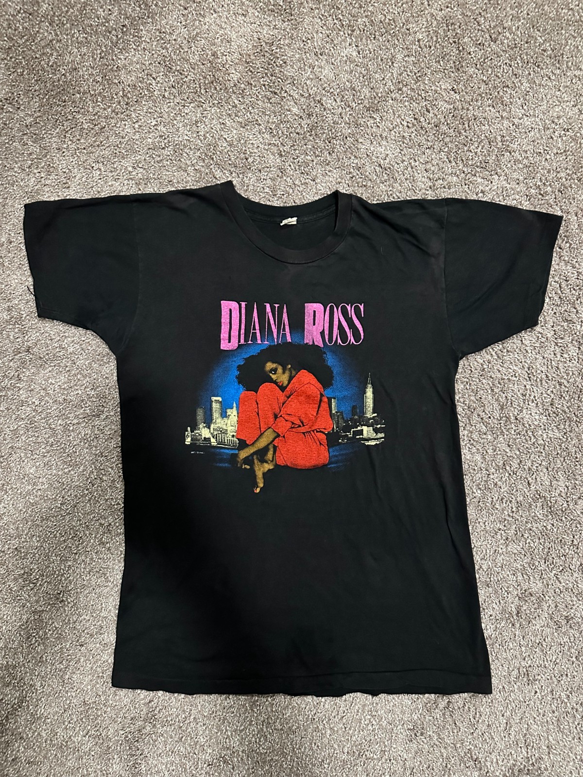 Vintage Diana Ross 1983 World Tour Concert T Shirt Screen Stars XL Single Stitch image 2