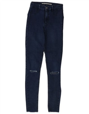 Zara Womens Trafaluc Distressed Skinny Jeans EU 34 2XS W24 L28 Blue PH06