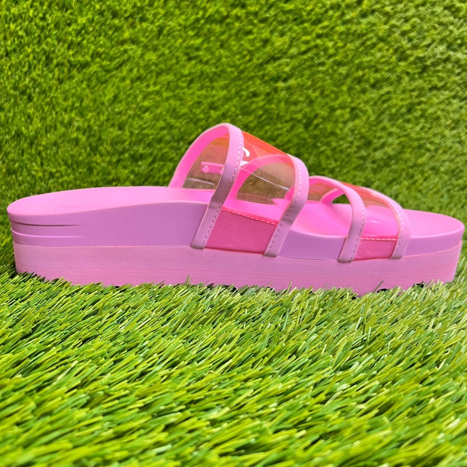 Reef Vista Hi Energy Womens Size 9 Neon Pink Beach Walking Outdoor Slide Sandals - Image 4 of 4