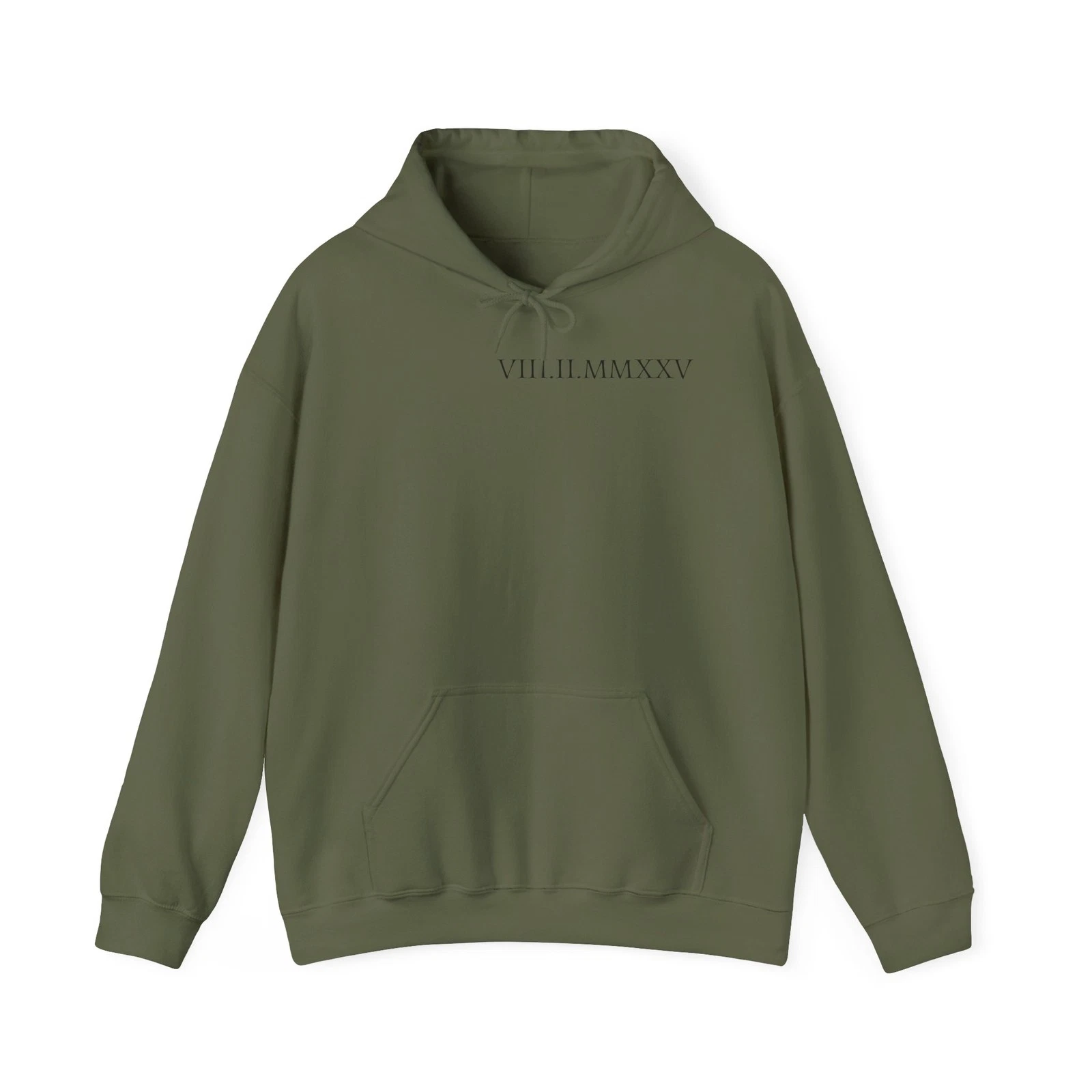 Custom Roman Numeral Date Couple Hoodie