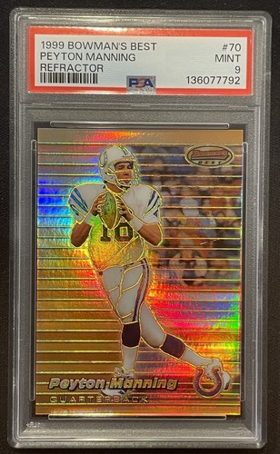 1999 Bowman's Best Peyton Manning Refractor #70 PSA 9 /400