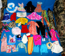 Vintage Lot of Barbie Doll Clothes, Shoes  Accessories