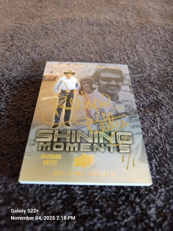 2012 Upper Deck All Time Greats Richard Petty Autographed Signed Card (1/1) - Image 3 of 4