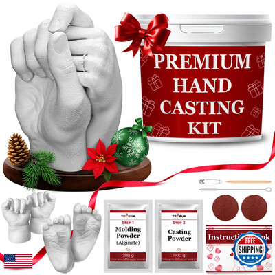 Teceum Hand Casting Kit For Couples Christmas Gifts For Women Men Anniversary