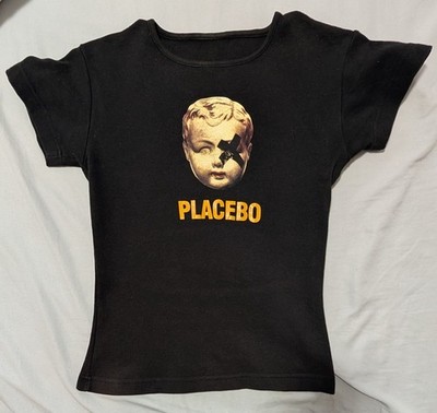 PLACEBO Black-Eyed - OFFICIAL T-SHIRT BOUGHT AT GIG IN LONDON 2001 WOMEN'S SMALL