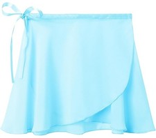 Dance Pre-Owned Skirt iEFFiEL Wrap XL Child Teal Blue Ballet Pointe