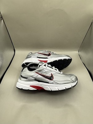 Authentic Nike Initiator Metallic Silver Red No Box Men Size 10 Very Clean