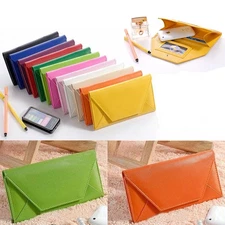 Womens Long Envelope Wallet Leather Credit Card Holder Clutch Thin Purse Handbag