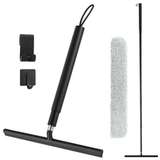 wlich Shower Squeegee with Long Handle, 57" Telescopic Window Squeegee for Sh...