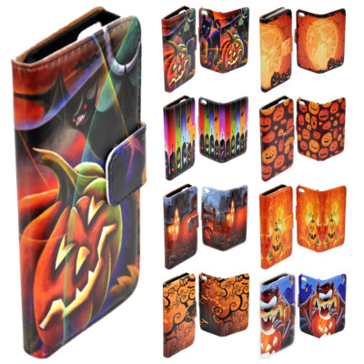 Phone Cover For Nokia C Series Mobile Phone - Halloween Theme Print Wallet Case