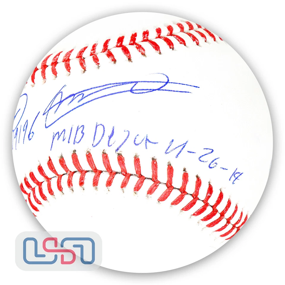 Vladimir Guerrero Jr. / Sr. Doble Firmado "Debut MLB" Béisbol MLB EE. UU. SM JSA Foto 2 de 4