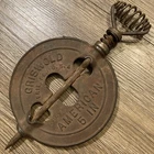 Vintage Griswold Cast Iron American 5” Reversible Steel Spindle Stove Damper USA