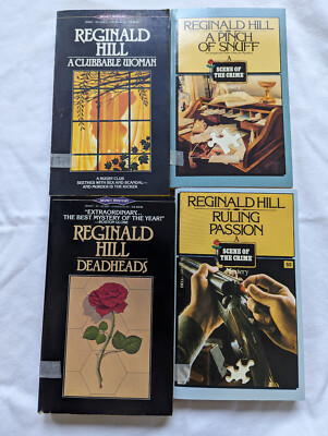 4 book set REGINALD HILL MYSTERY SUSPENSE deadheads ruling passion pinch snuff