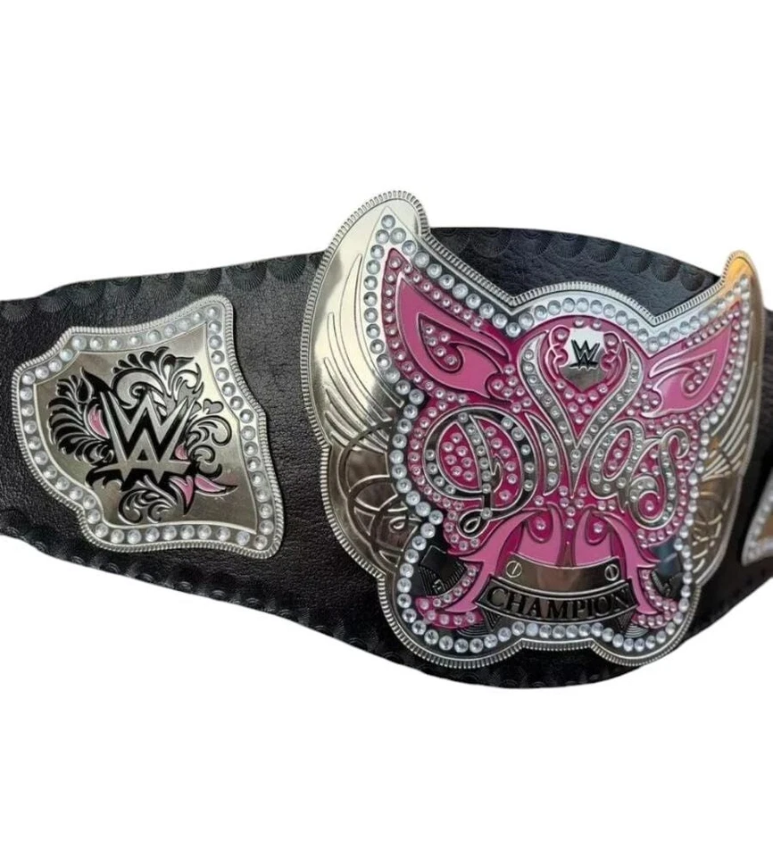 Divas Women World Wrestling Championship Replica Title Belt Leather adult size - Image 3 of 4