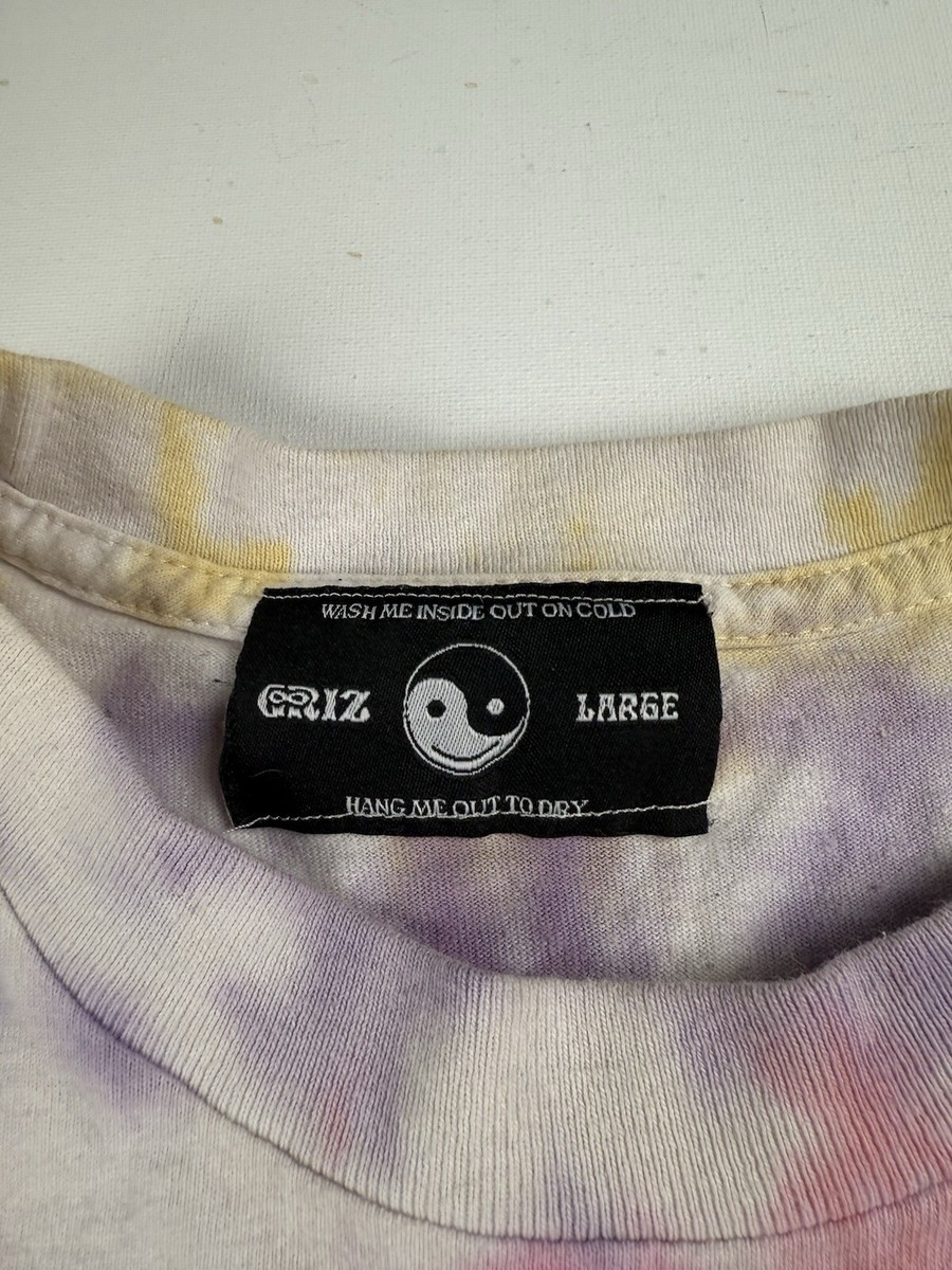 Griz Rainbow Hippy Yin Yang Tie Dye Shirt Large Spirituality