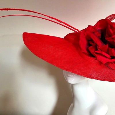 red ascot hat