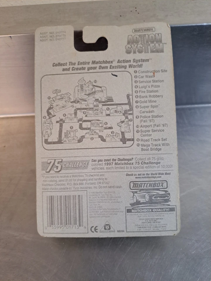 1997 Matchbox SuperFast The Buster #13 Red NEW SEALED! - Image 2 of 2