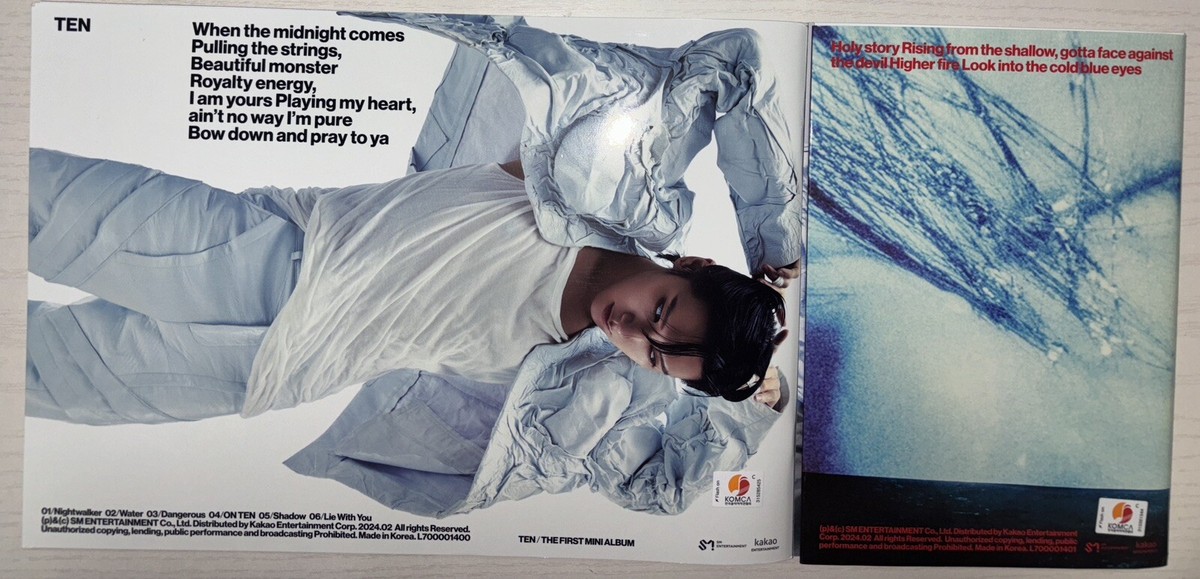 NCT TEN WAYV Autographed Signed Album Both Ver Set | eBay