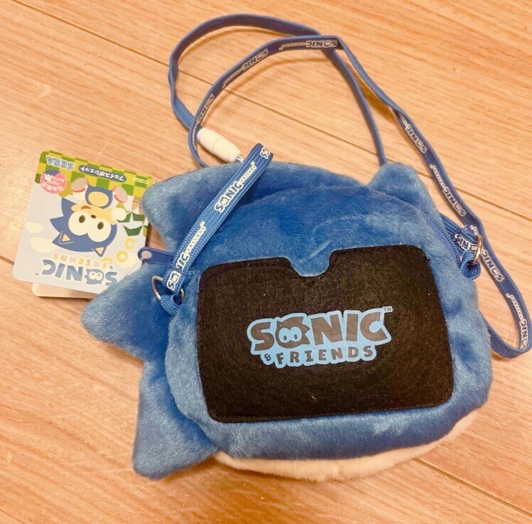 SEGA SONIC & FRIENDS the Hedgehog Face Plush Pochette Shoulder Bag