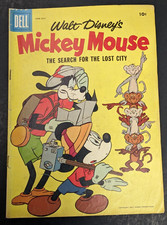 Walt Disney's Mickey Mouse #54 Dell Comic 1954 The Search For The Lost City Good