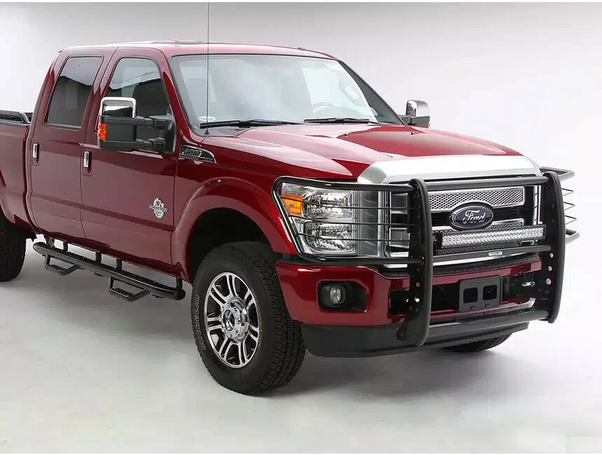 Go Rhino 3000 Black Grille Guard w/o Brush Guards Fits 08-14 Ford E-Series Foto 2 de 4