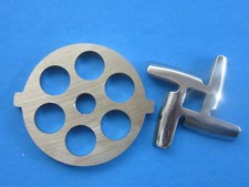 Large Hole meat grinder plate PLUS new knife for KITOART meat grinder