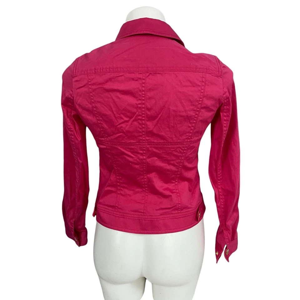Jones New York Jacket Blazer Womens PP Pink Sporty Coastal Work Office Casual - Image 2 of 4