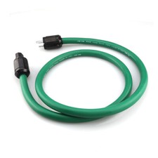 Pure Copper and Silver Plated Hi-Fi Amp Power Cable EU US Plug  IEC Connector