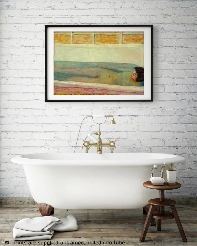 Impresión artística Bonnard The Bath baño impresión póster arte de pared pintura vintage Foto 4 de 4