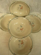 International China Marmalade Set of 5 Soup/Cereal Bowl or Salad Plate