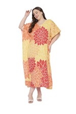Women Kaftan Dress Maxi Loose Long Boho Kimono Plus Size Gown Beach Cover Caftan