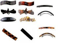Barrette Hair Clip Pin - Hair Slide Long Large Rectangle Sprung Crystal Buckle