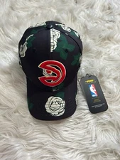 Pro Standard Atlanta Hawks Black Adjustable  Rare ROSES NBA CAP HAT New